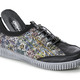 - Gemini Sneaker aus teilweise floral bedrucktem Rindleder, in Größe 036 bis 041, in Farbe SCHWARZ-BUNT – Farbe SCHWARZ-BUNT – Ansicht 2