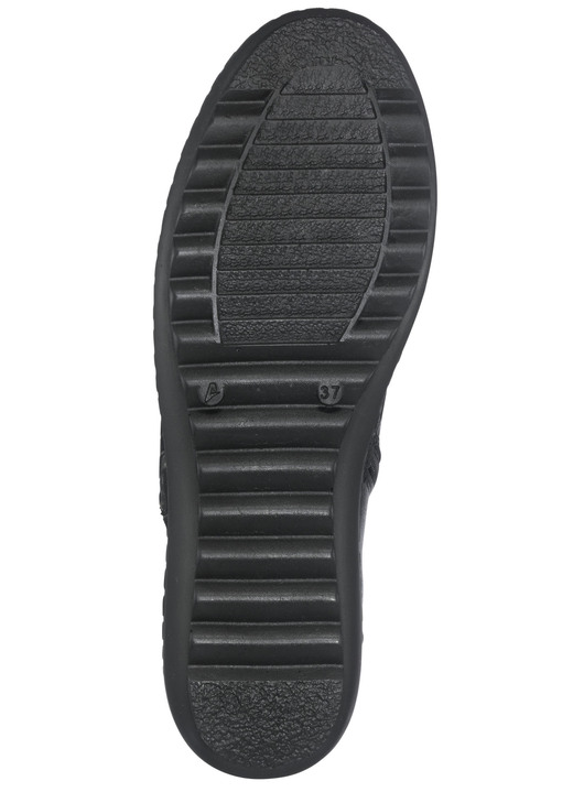 - Gemini Stiefelette aus teilweise bedrucktem Rind-Nappaleder Ansicht 4 - Gemini Stiefelette aus teilweise bedrucktem Rind-Nappaleder, in Größe 036 bis 042, in Farbe SCHWARZ Ansicht 4