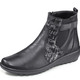 - Gemini Stiefelette aus teilweise bedrucktem Rind-Nappaleder – Farbe SCHWARZ – Ansicht 1 - Gemini Stiefelette aus teilweise bedrucktem Rind-Nappaleder, in Größe 036 bis 042, in Farbe SCHWARZ – Farbe SCHWARZ – Ansicht 1