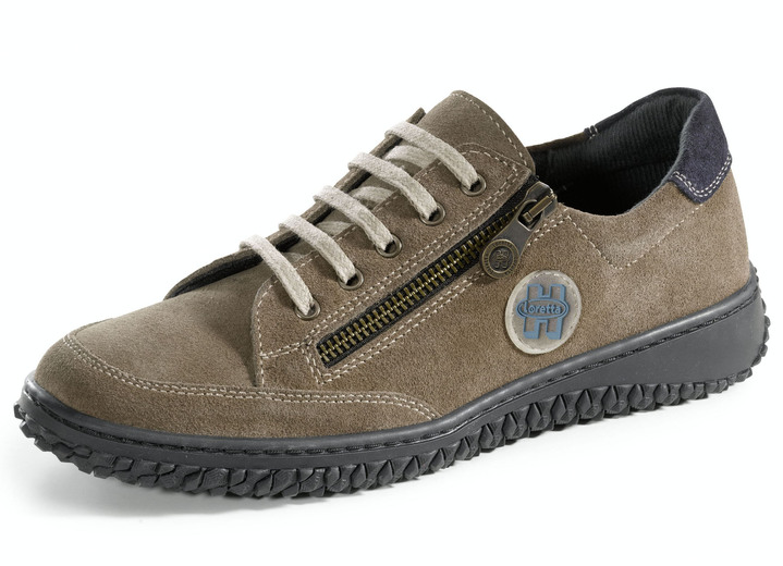 Slipper & Schnürschuhe - Schnürschuh im modischen Design, in Größe 036 bis 042, in Farbe BRAUN-BLAU Ansicht 1