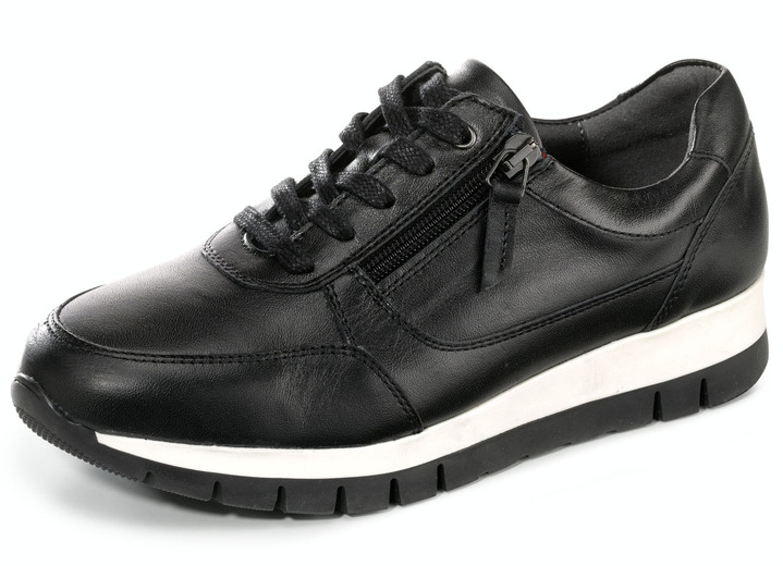 Slipper & Schnürschuhe - ELENA EDEN, sportliche Damen-Sneaker, Weite H, mit herausnehmbarem Fußbett Ansicht 5 Slipper & Schnürschuhe - ELENA EDEN, sportliche Damen-Sneaker, Weite H, mit herausnehmbarem Fußbett, in Größe 036 bis 042, in Farbe WEISS Ansicht 5