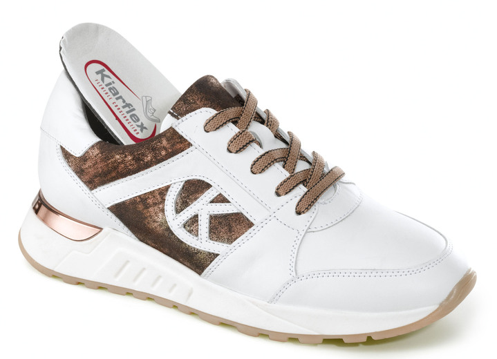 - Sneaker im modischem Design, in Größe 036 bis 042, in Farbe WEISS Ansicht 2