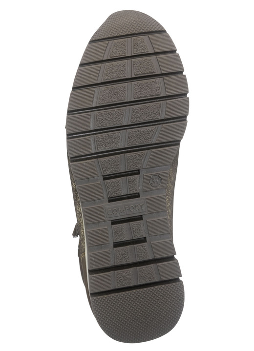 - Bootie mit glänzender Prägung, in Größe 036 bis 042, in Farbe BRAUN Ansicht 4