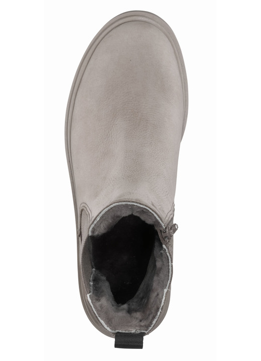 Stiefel & Stiefeletten - Trendige Stiefelette mit kuscheligem Lammfellfutter Ansicht 2 Stiefel & Stiefeletten - Trendige Stiefelette mit kuscheligem Lammfellfutter, in Größe 036 bis 041, in Farbe BEIGE Ansicht 2