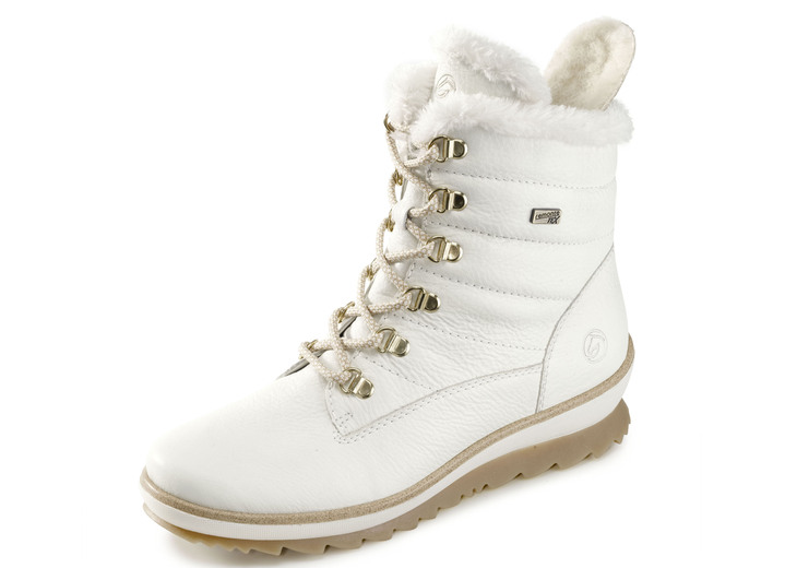 Stiefel & Stiefeletten - Remonte, gefütterte Damen-Stiefeletten, Winterschuhe, Weite G, mit Lammwolle, in Größe 036 bis 043, in Farbe NATURWEISS Ansicht 4