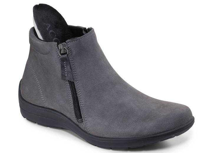 - ELENA EDEN Bootie aus Nubukleder, in Größe 036 bis 042, in Farbe GRAU Ansicht 2