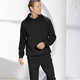 Sport- & Freizeitmode - Hoodie von „Klaus Modelle“ in 3 Farben – Farbe SCHWARZ – Ansicht 2 Sport- & Freizeitmode - Hoodie von „Klaus Modelle“ in 3 Farben, in Größe L (52/54) bis XXL (60/62), in Farbe SCHWARZ – Farbe SCHWARZ – Ansicht 2