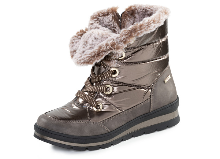 Stiefel & Stiefeletten - ELENA EDEN, gefütterte Damen-Boots, Winterschuhe, Weite G, mit herausnehmbarem Fußbett Ansicht 13 Stiefel & Stiefeletten - ELENA EDEN, gefütterte Damen-Boots, Winterschuhe, Weite G, mit herausnehmbarem Fußbett, in Größe 3 1/2 bis 8, in Farbe PERLWEISS-GRAU Ansicht 13