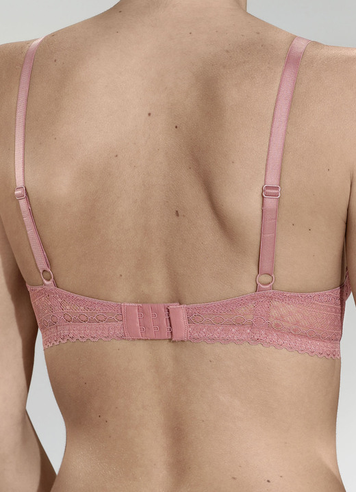 - Sassa Bügel-BH aus zarter Elastikspitze, in Größe 075 bis 095, in Cup B, in Farbe TERRA Ansicht 5