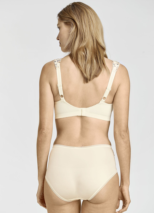 BH mit Spitze - Miss Mary BH mit farbharmonischem Floraldessin, in Größe 075 bis 105, in Cup B, in Farbe MARINE-BUNT Ansicht 15