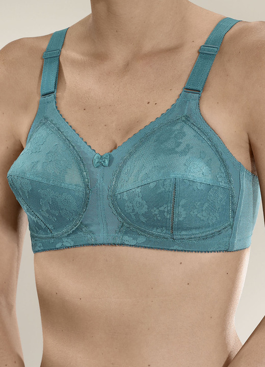 Damenwäsche -  Triumph-Doreen BH mit Spitzencups, in Größe 075 bis 110, in Cup B, in Farbe PAZIFIK Ansicht 1