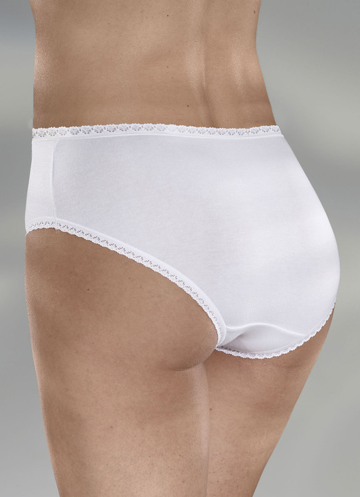 - Fünferpack Slips, in Größe 038 bis 052, in Farbe WEISS Ansicht 2