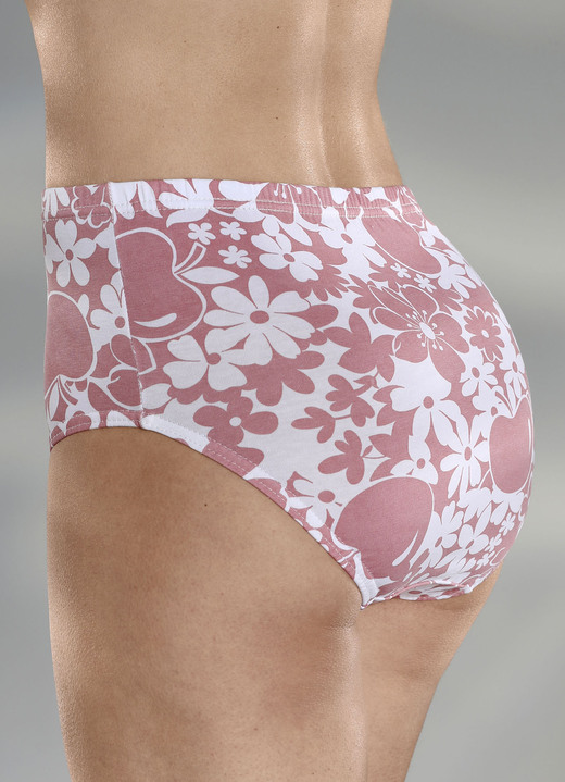 Slips - Viererpack Slips mit Floraldessin, in Größe 038 bis 056, in Farbe TERRA-WEISS Ansicht 2