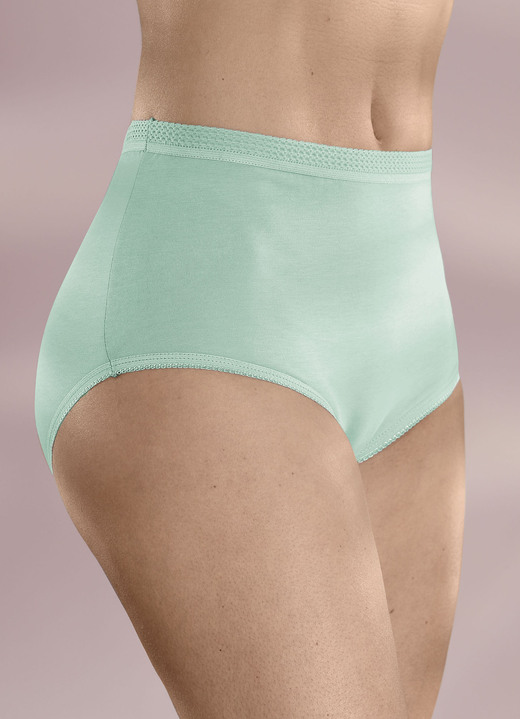 Slips - Fünferpack Slips mit elastischen Abschlüssen, in Größe 040 bis 060, in Farbe WEISS Ansicht 2