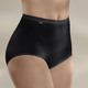 Slips - Sloggi Dreierpack Maxi Slip mit elastischen Abschlüssen – Farbe SCHWARZ – Ansicht 1 Slips - Sloggi Dreierpack Maxi Slip mit elastischen Abschlüssen, in Größe 038 bis 058, in Farbe WEISS – Farbe SCHWARZ – Ansicht 1