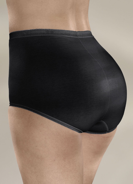 Slips - Sloggi Dreierpack Maxi Slip mit elastischen Abschlüssen Ansicht 4 Slips - Sloggi Dreierpack Maxi Slip mit elastischen Abschlüssen, in Größe 038 bis 058, in Farbe WEISS Ansicht 4