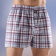 Pants & Boxershorts - Viererpack Boxershorts, kariert, knöpfbarer Eingriff, in Größe 005 bis 016, in Farbe 2x BORDEAUX-BUNT, 2X MARINE-BUNT – Farbe 2x BORDEAUX-BUNT, 2X MARINE-BUNT – Ansicht 1