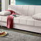Schlafsofas - Frei im Raum aufstellbares Schlafsofa mit Dekokissen und Bettkasten, in Farbe CREME – Farbe CREME – Ansicht 1