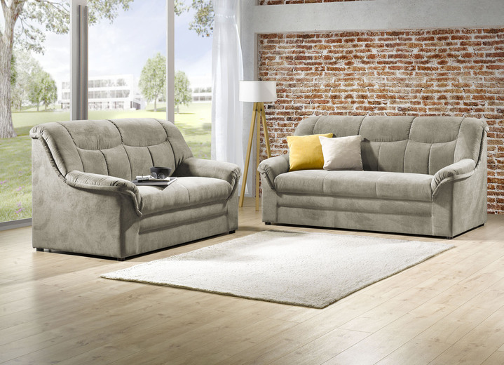 Sessel - Frei im Raum aufstellbare Polstermöbel, in Farbe BEIGE, in Ausführung Dreisitzer Ansicht 1
