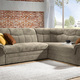 Polsterecken - Frei im Raum aufstellbare Polsterecke mit Bettfunktion – Farbe BEIGE – Ansicht 3 Polsterecken - Frei im Raum aufstellbare Polsterecke mit Bettfunktion, in Farbe BRAUN – Farbe BEIGE – Ansicht 3