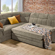 Polsterecken - Frei im Raum aufstellbare Polsterecke mit Bettfunktion – Farbe BEIGE – Ansicht 2 Polsterecken - Frei im Raum aufstellbare Polsterecke mit Bettfunktion, in Farbe BRAUN – Farbe BEIGE – Ansicht 2