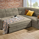 Polsterecken - Frei im Raum aufstellbare Polsterecke mit Bettfunktion – Farbe BEIGE – Ansicht 4 Polsterecken - Frei im Raum aufstellbare Polsterecke mit Bettfunktion, in Farbe BRAUN – Farbe BEIGE – Ansicht 4