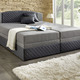 Boxspringbetten - Boxspringbett mit Bettkästen – Farbe DUNKELGRAU-HELLGRAU – Ansicht 1 Boxspringbetten - Boxspringbett mit Bettkästen, in Farbe SCHWARZ-ANTHRAZIT – Farbe DUNKELGRAU-HELLGRAU – Ansicht 1