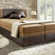 Boxspringbetten - Boxspringbett mit Bettkästen – Farbe DUNKELBRAUN-HELLBRAUN Boxspringbetten - Boxspringbett mit Bettkästen, in Farbe SCHWARZ-ANTHRAZIT