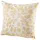 Dekokissen & Hüllen - Kissenbezug mit hübschem Blättermotiv, in Größe 905 (Kissenbezug, 38x38 cm) bis 910 (Kissenbezug, 50x50 cm), in Farbe WEISS-GOLD – Farbe WEISS-GOLD – Ansicht 1