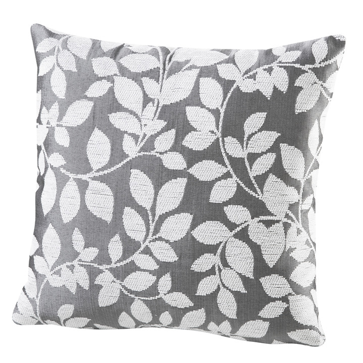 Dekokissen & Hüllen - Kissenbezug mit hübschem Blättermotiv, in Größe 905 (Kissenbezug, 38x38 cm) bis 910 (Kissenbezug, 50x50 cm), in Farbe WEISS-GOLD Ansicht 7