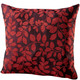 Dekokissen & Hüllen - Kissenbezug mit hübschem Blättermotiv, in Größe 905 (Kissenbezug, 38x38 cm) bis 910 (Kissenbezug, 50x50 cm), in Farbe WEISS-GOLD – Farbe BORDEAUX-ROT – Ansicht 1