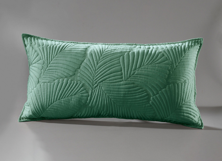 Tagesdecken - Kuschelige Tagesdecke, in Größe 873 (für Einzelbett, 140x210 cm) bis 924 (1 Kissenbezug, 40x 80 cm), in Farbe GRÜN Ansicht 1