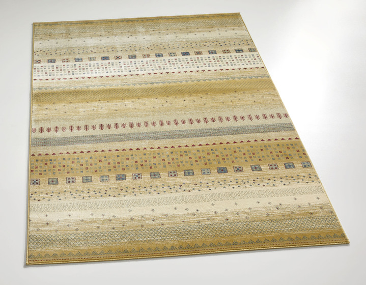 Modern - Brücken und Teppiche mit samtigem Flor, in Größe 100 (Brücke, 50x 80 cm) bis 249 (Teppich, 160x230 cm), in Farbe BEIGE, in Ausführung Dessin 2 Ansicht 2