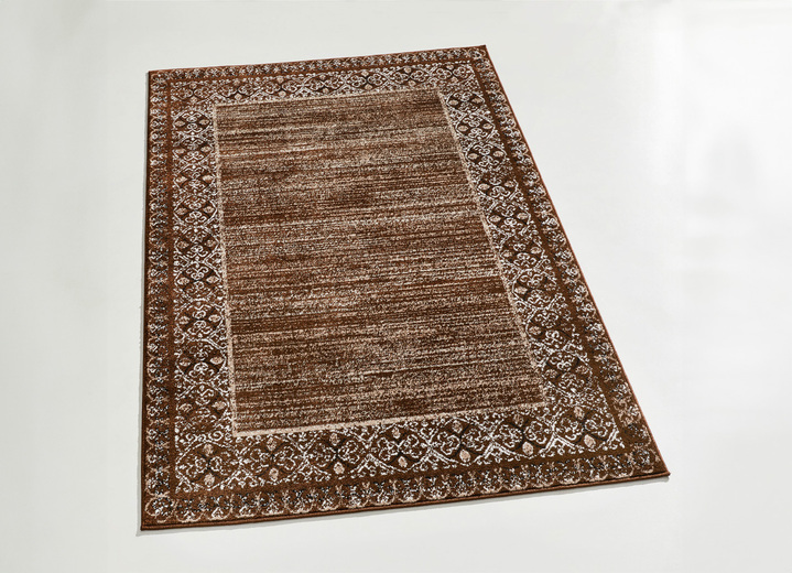 Teppiche - Hübsche Brücken und Teppiche mit Rankenmotiv, in Größe 111 (Brücke, 60x110 cm) bis 282 (Teppich, 200x290 cm), in Farbe BRAUN Ansicht 1