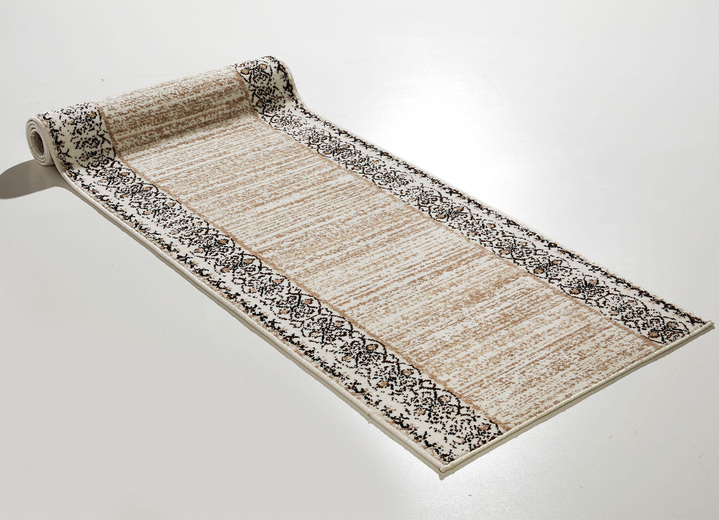 Teppiche - Hochwertiger Läufer nach Wunschmaß mit Rankenmotiv Ansicht 5 Teppiche - Hochwertiger Läufer nach Wunschmaß mit Rankenmotiv, in Größe 101 (Läufer, 67 cm breit) bis 106 (Läufer, 100 cm breit), in Farbe BRAUN Ansicht 5