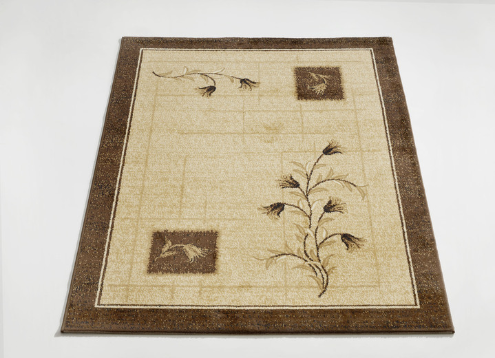 Modern - Brücken und Teppiche mit Pflanzen- und Rankenmotiv, in Größe 111 (Brücke, 60x110 cm) bis 288 (Teppich, 240x340 cm), in Farbe BORDEAUX Ansicht 4