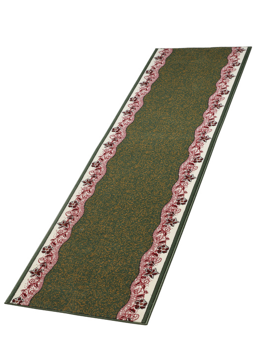 Teppiche - Strapazierfähige Läufer in Wunschlänge, in Größe 101 (Läufer, 60 cm breit) bis 109 (Läufer, 120 cm breit), in Farbe GRÜN Ansicht 2