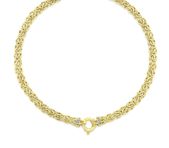 Armbänder - Königsketten-Garnitur mit Diamanten, in Farbe , in Ausführung Halskette 45 cm Ansicht 2