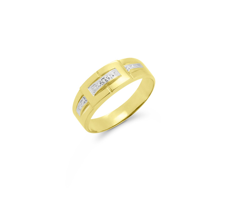 Ringe - Moderner Damenring mit Diamant, in Größe 160 bis 220, in Farbe  Ansicht 2