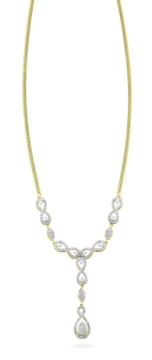 - Hochwertiges Brillant-Collier, in Farbe  Ansicht 2