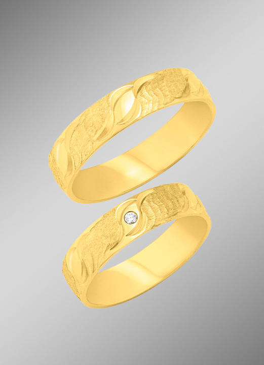 - Schöner Brillant-Trauring, in Größe 160 bis 240, in Farbe  Ansicht 2