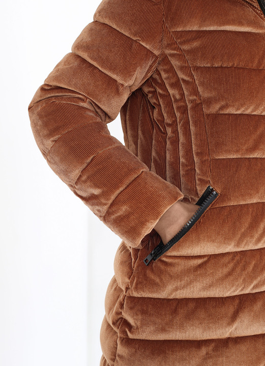 - Kurzmantel mit abnehmbarer Kapuze, in Größe 034 bis 052, in Farbe ZIMT Ansicht 4