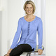 Shirts - Shirt mit ausgefallenem Druck-Dessin in 3 Farben – Farbe HELLBLAU Shirts - Shirt mit ausgefallenem Druck-Dessin in 3 Farben, in Größe 040 bis 050, in Farbe HELLBLAU