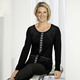 Shirts - Shirt mit ausgefallenem Druck-Dessin in 3 Farben – Farbe SCHWARZ Shirts - Shirt mit ausgefallenem Druck-Dessin in 3 Farben, in Größe 040 bis 050, in Farbe HELLBLAU