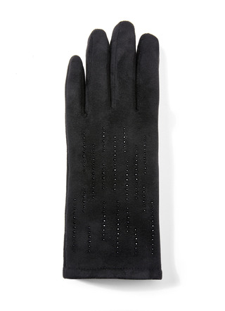Handschuh mit edel funkelnden Glitzer-Applikationen