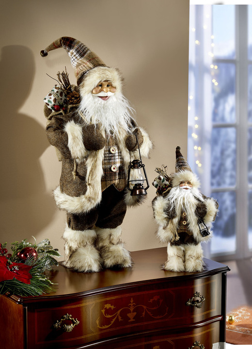 - Imposanter  Weihnachtsmann, in Farbe BRAUN-CREME, in Ausführung Weihnachtsmann, groß