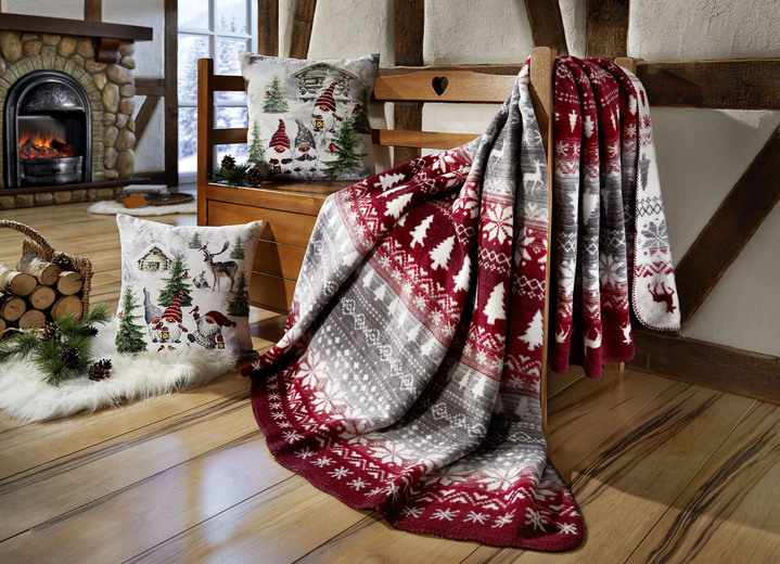 Decken - Farbenfrohe Wohndecke, in Farbe BUNT Ansicht 2