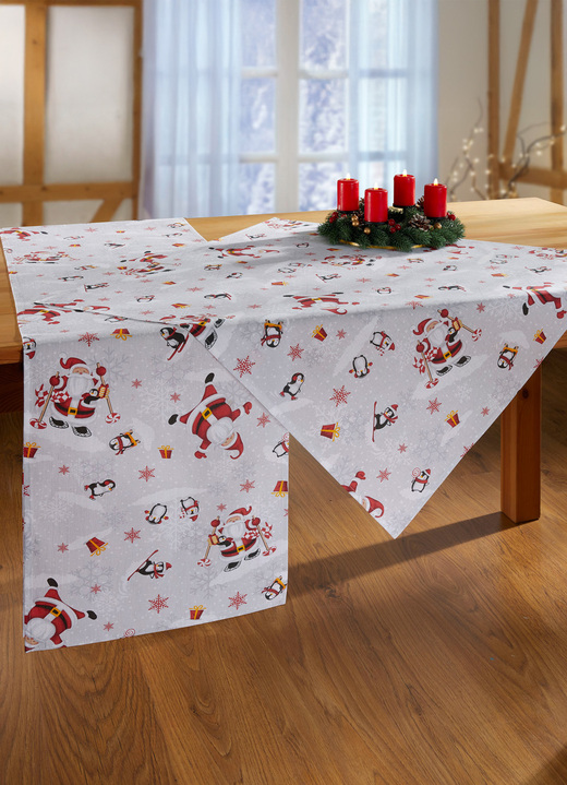 Heimtextilien - Tischdecke oder Kissenbezug aus 100% Baumwolle, in Größe 100 (Läufer, 40/150 cm) bis 404 (Kissenbezug, 38/ 38 cm), in Farbe BUNT Ansicht 5