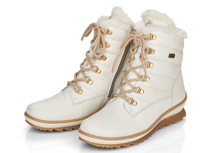Stiefel & Stiefeletten - Remonte, gefütterte Damen-Stiefeletten, Winterschuhe, Weite G, mit Lammwolle, in Größe 036 bis 043, in Farbe NATURWEISS Ansicht 2