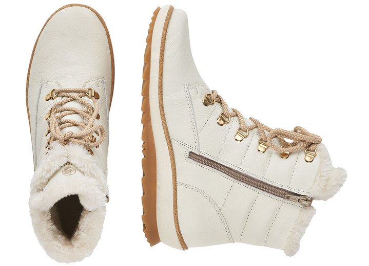 Stiefel & Stiefeletten - Remonte, gefütterte Damen-Stiefeletten, Winterschuhe, Weite G, mit Lammwolle, in Größe 036 bis 043, in Farbe NATURWEISS Ansicht 3